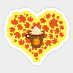 Fall Love Pumpkin Spice Season Sticker